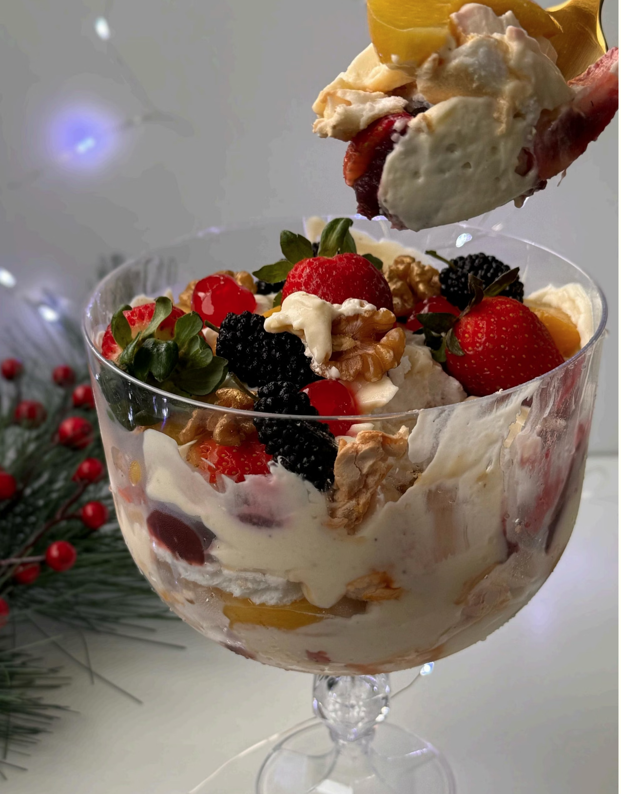 Pavlova Pêche Melba